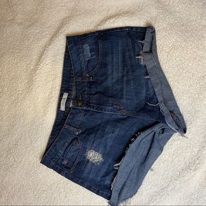 High waisted booty Jean shorts